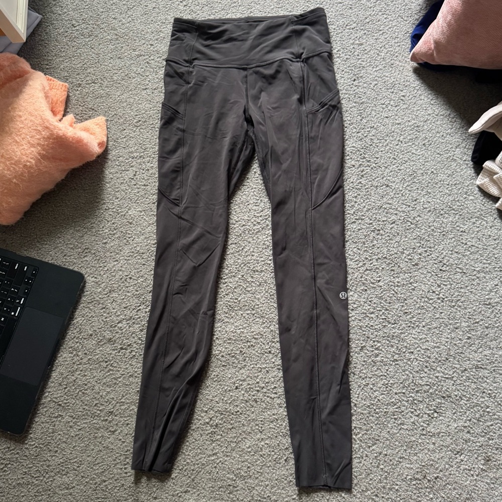 lululemon athletica Gray High-Waisted Leggings